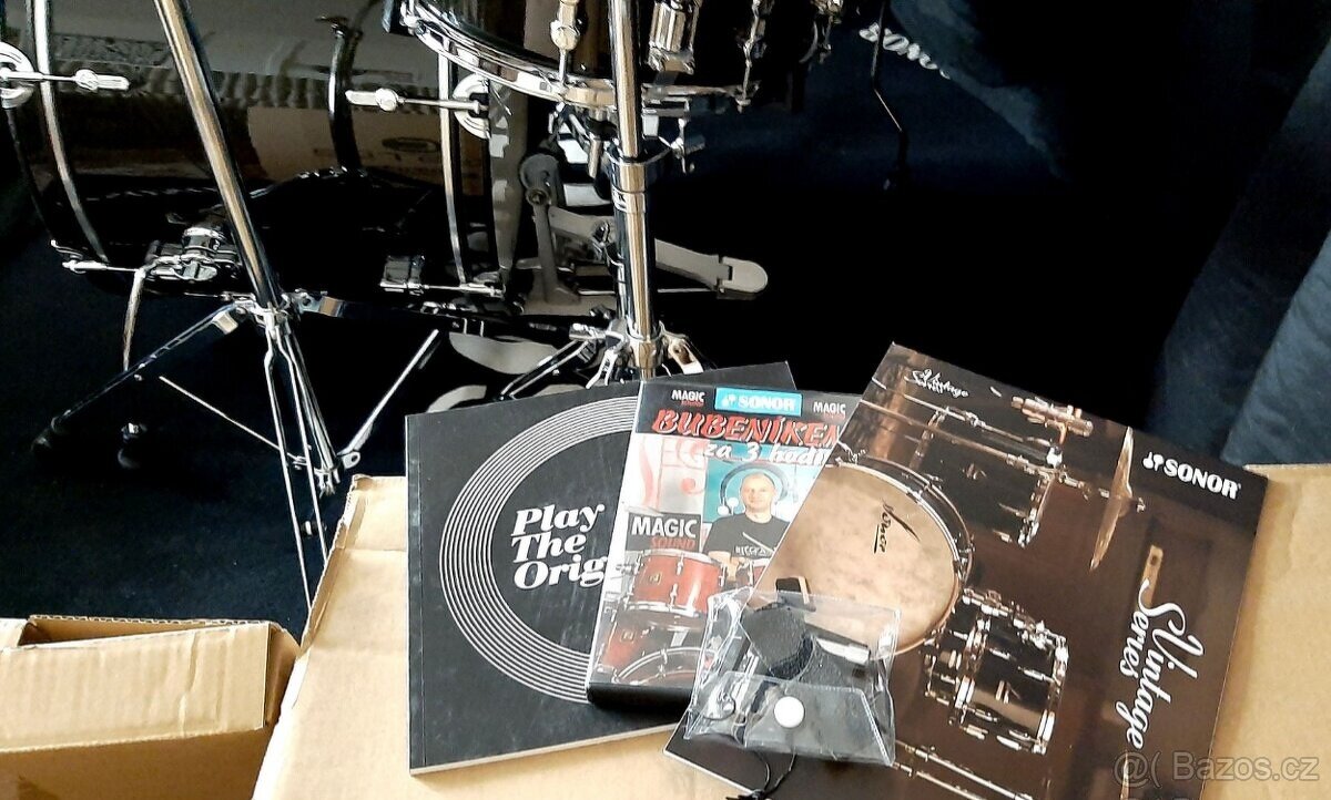 Prodám nové bicí Sonor AQX stage- komplet, zár.2roky - 8