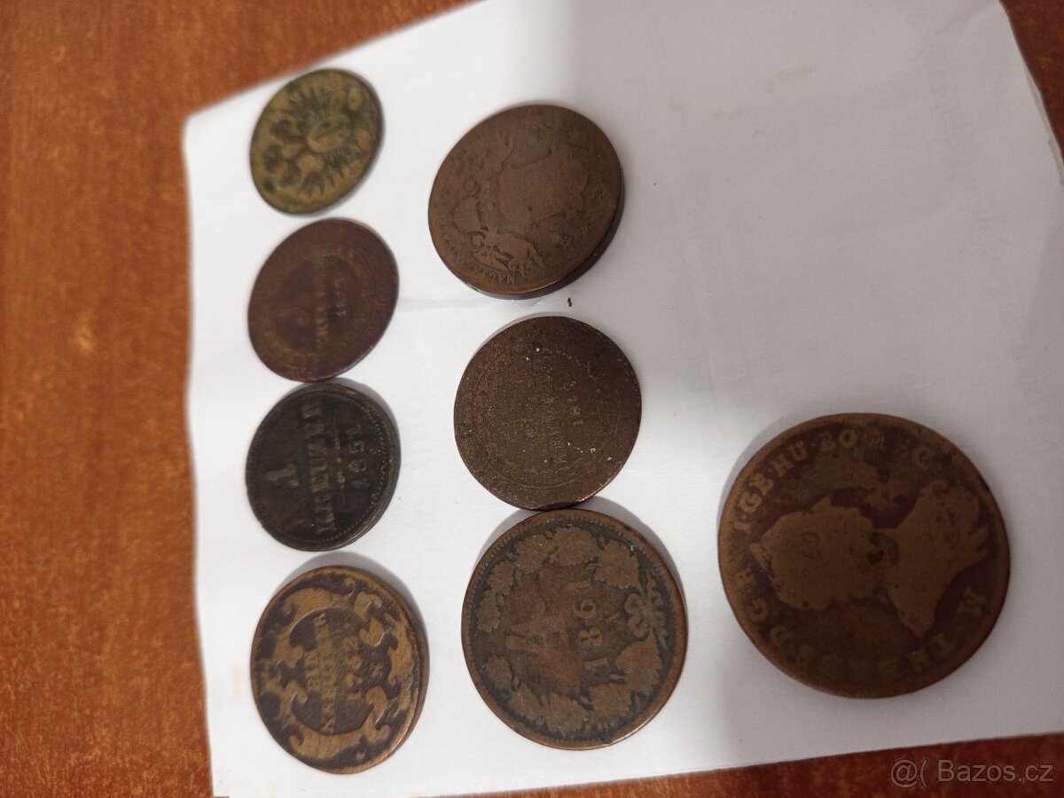 Edice pozl. cihličky 6x , mince 3x , 20 Kč bankovka UNC - 8