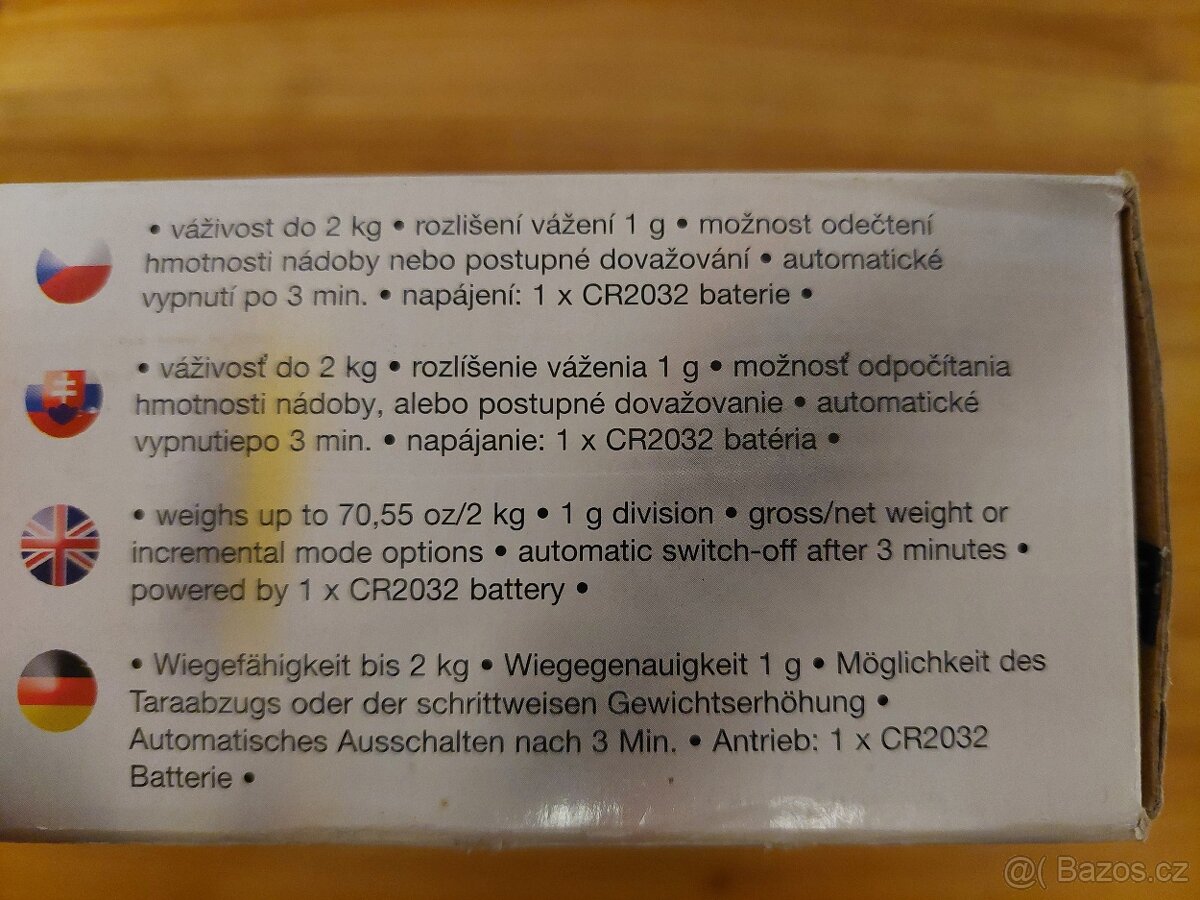 Zánovní digitální kuchyňská váha kvalitní česká ETA - SLEVA - 8