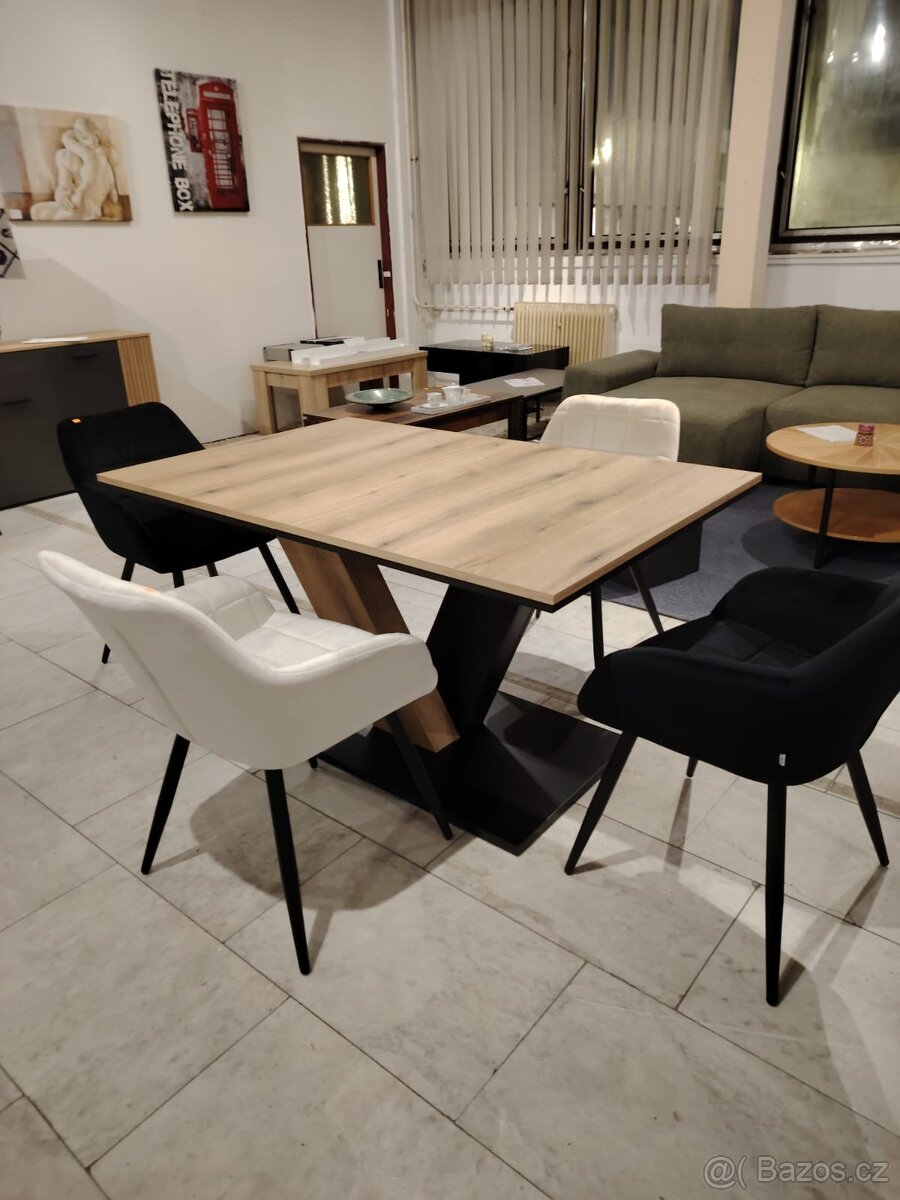 nový rozkládací designový jídelní stůl - 8
