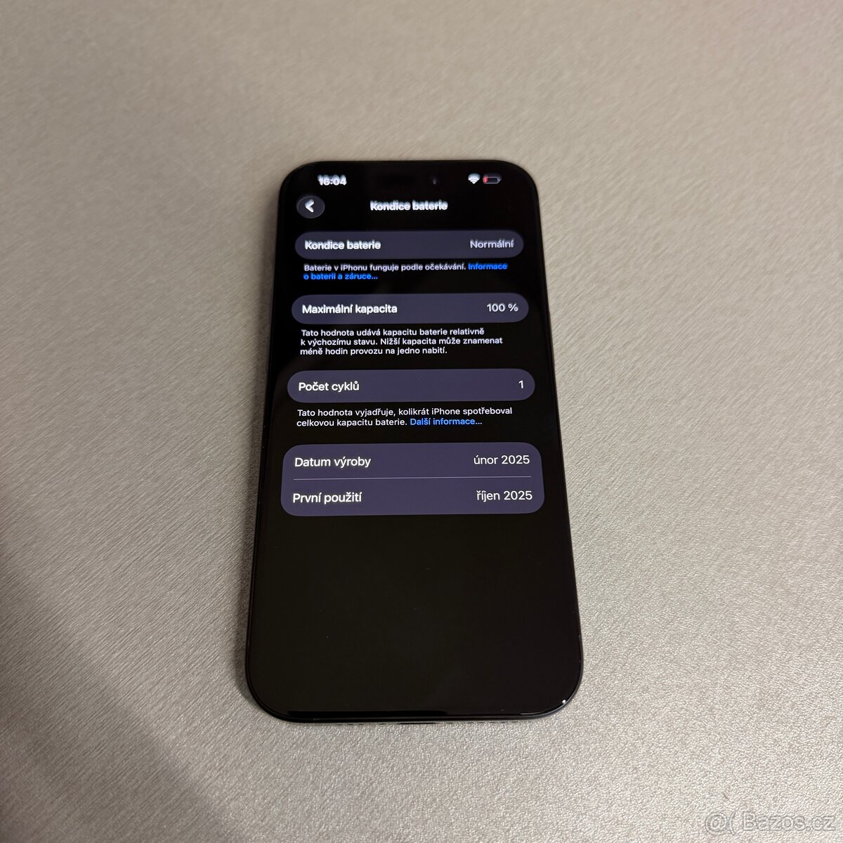 iPhone 15 Pro 256GB modrý titan, 100% baterie, rok záruka - 8