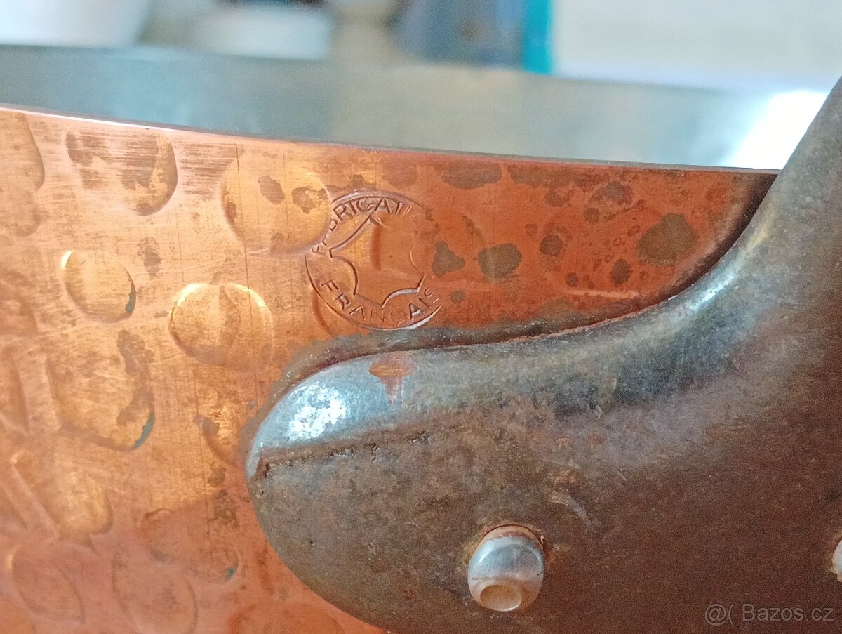 PROFESIONÁLNÍ MĚDĚNÝ HRNEC BAUMALU ALSASKO FRANCIE 70.LÉTA - 8