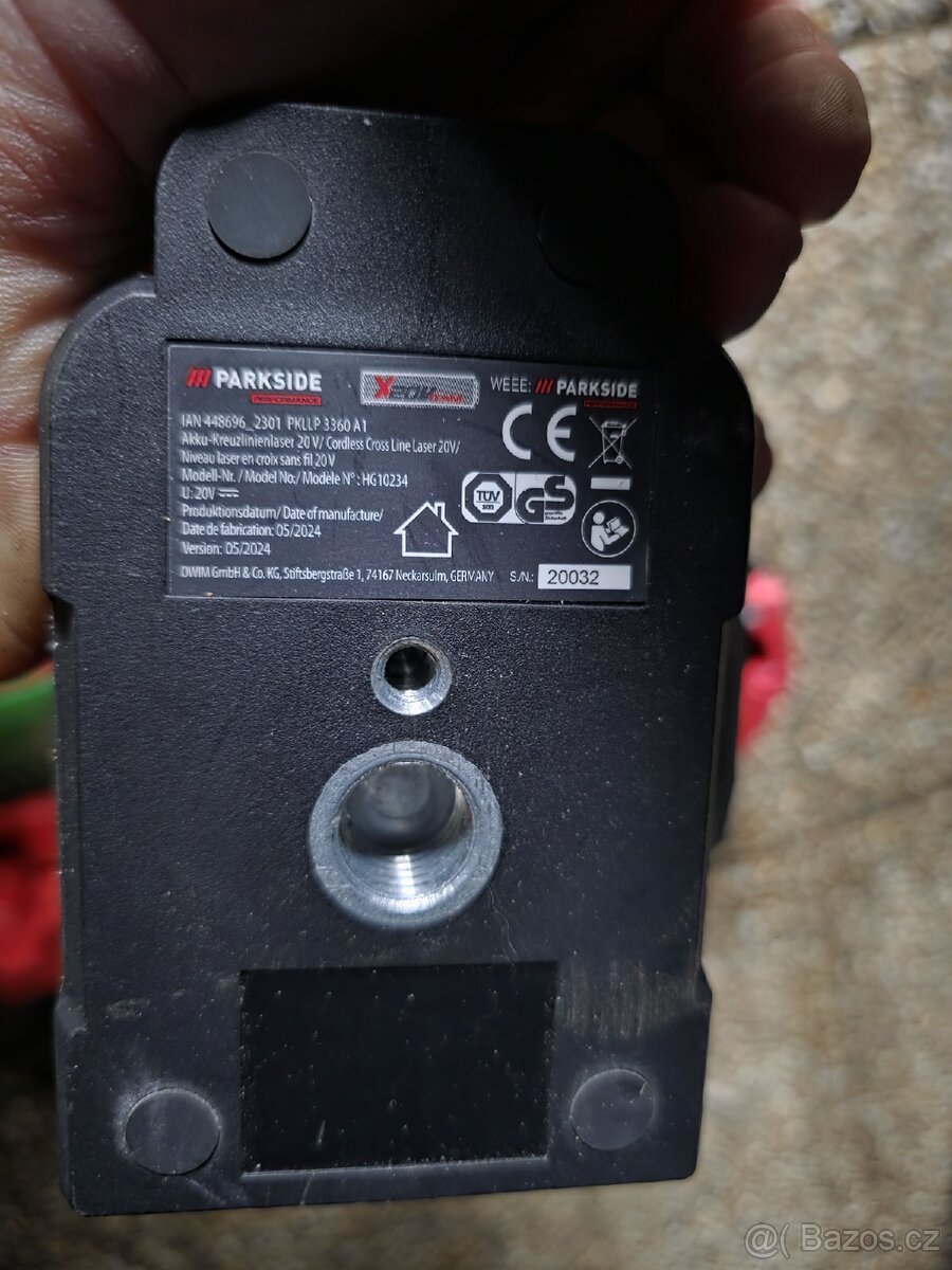 Laser 3 x 360 zelený Parkside performance - 8