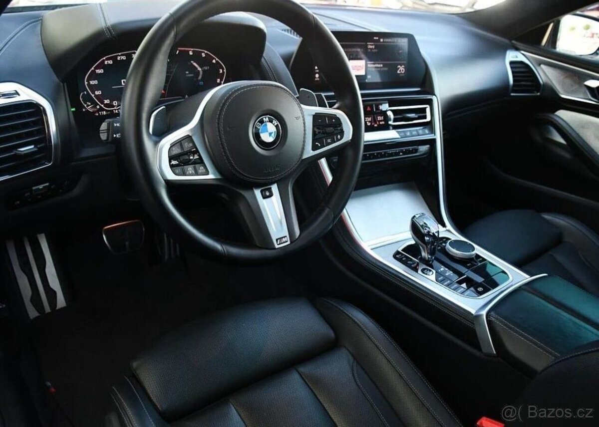 BMW Řada 8 M850i xD LASER PANO K360°B&W - 8