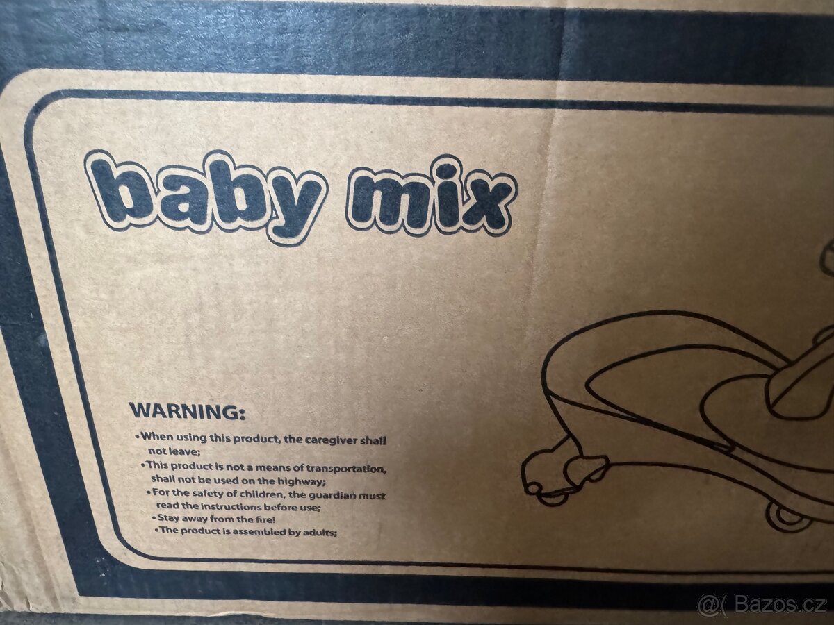 Dětské odrážedlo modré s LED - 8