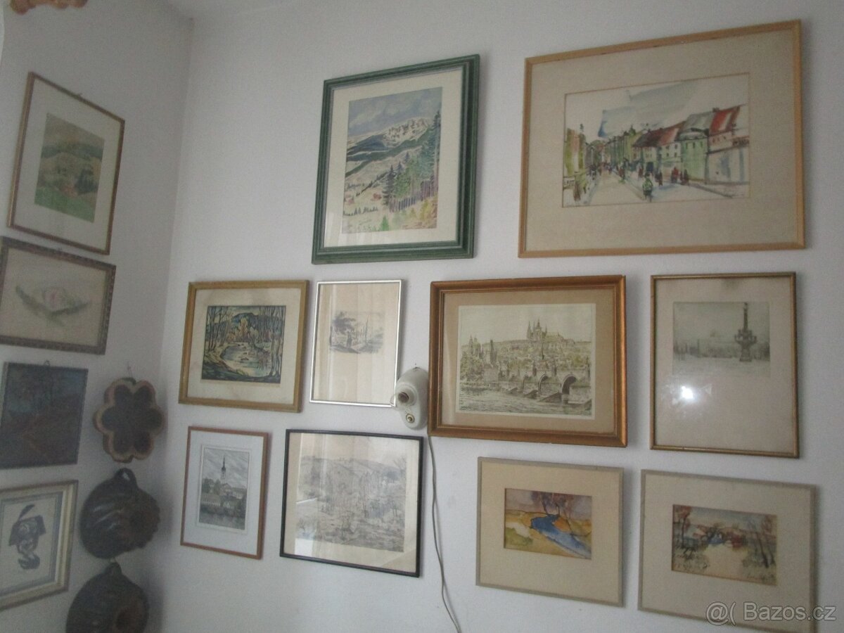 SBÍRKA OBRAZŮ-POZŮSTALOST-LEVNĚ - 8
