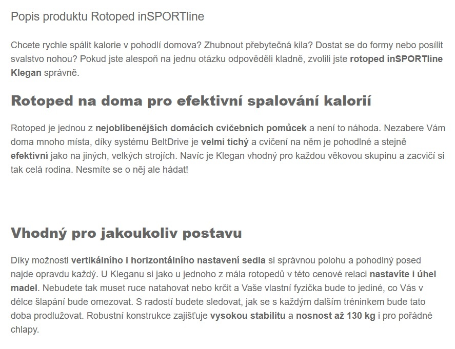 Magnetický rotoped InSPORTline - 8