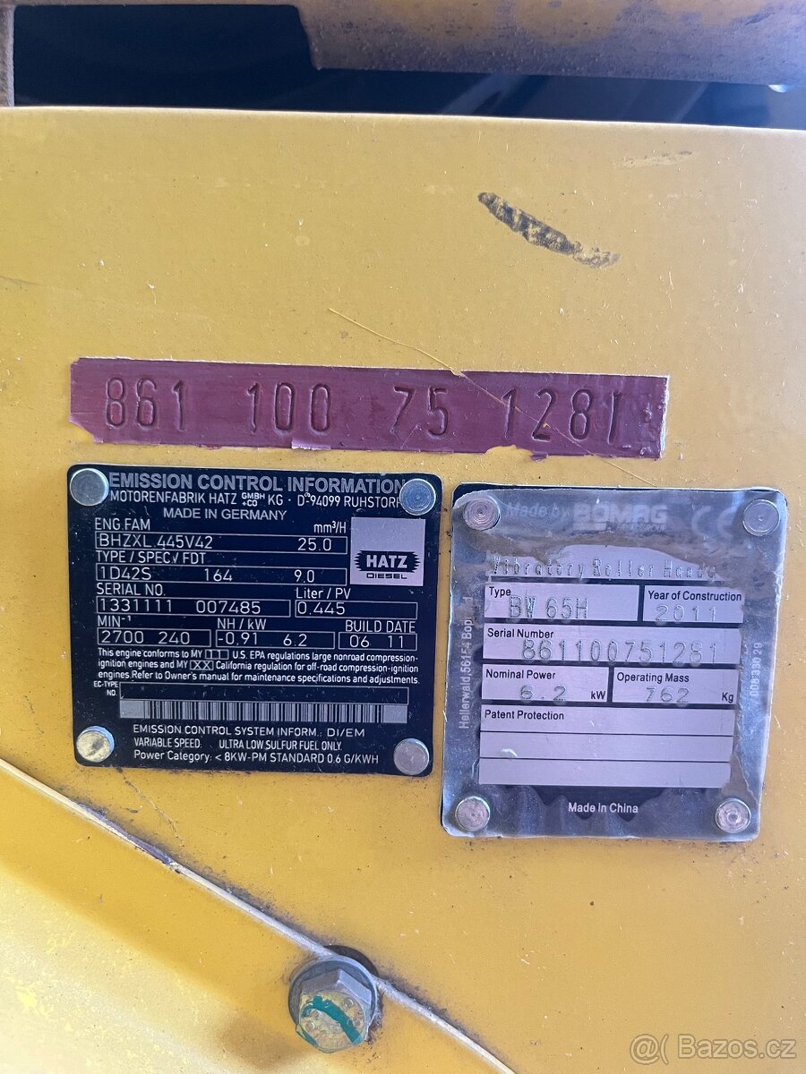 Vibrační válec Bomag BW65 H - 8