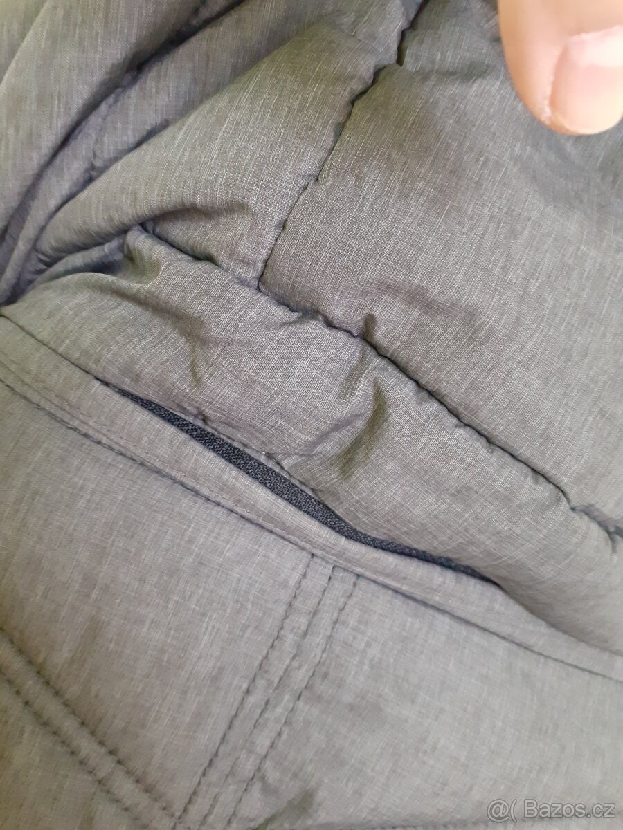 Dámská šedá zimní teplá bunda s páskem Yessica 44/46 - 8