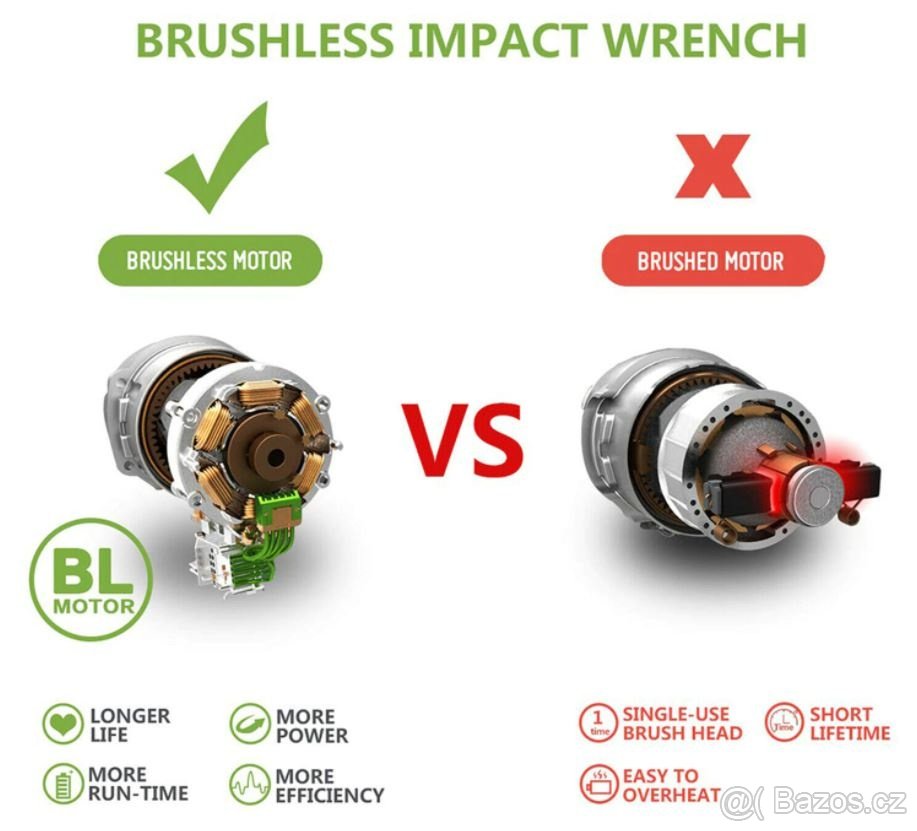 Aku rázový utahovák 1/2" 18V 250Nm - sleva - 8