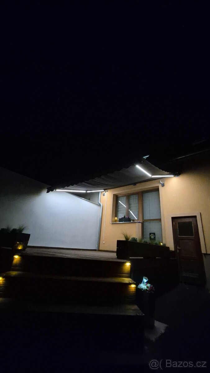 Elektrická markýza 400x350 antracit Led osvětlení - 8