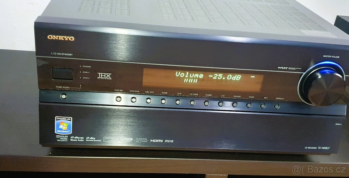 Onkyo receiver 7.2 TX-NR 807, VÁNOČNÍ SLEVA -1500Kč - 8