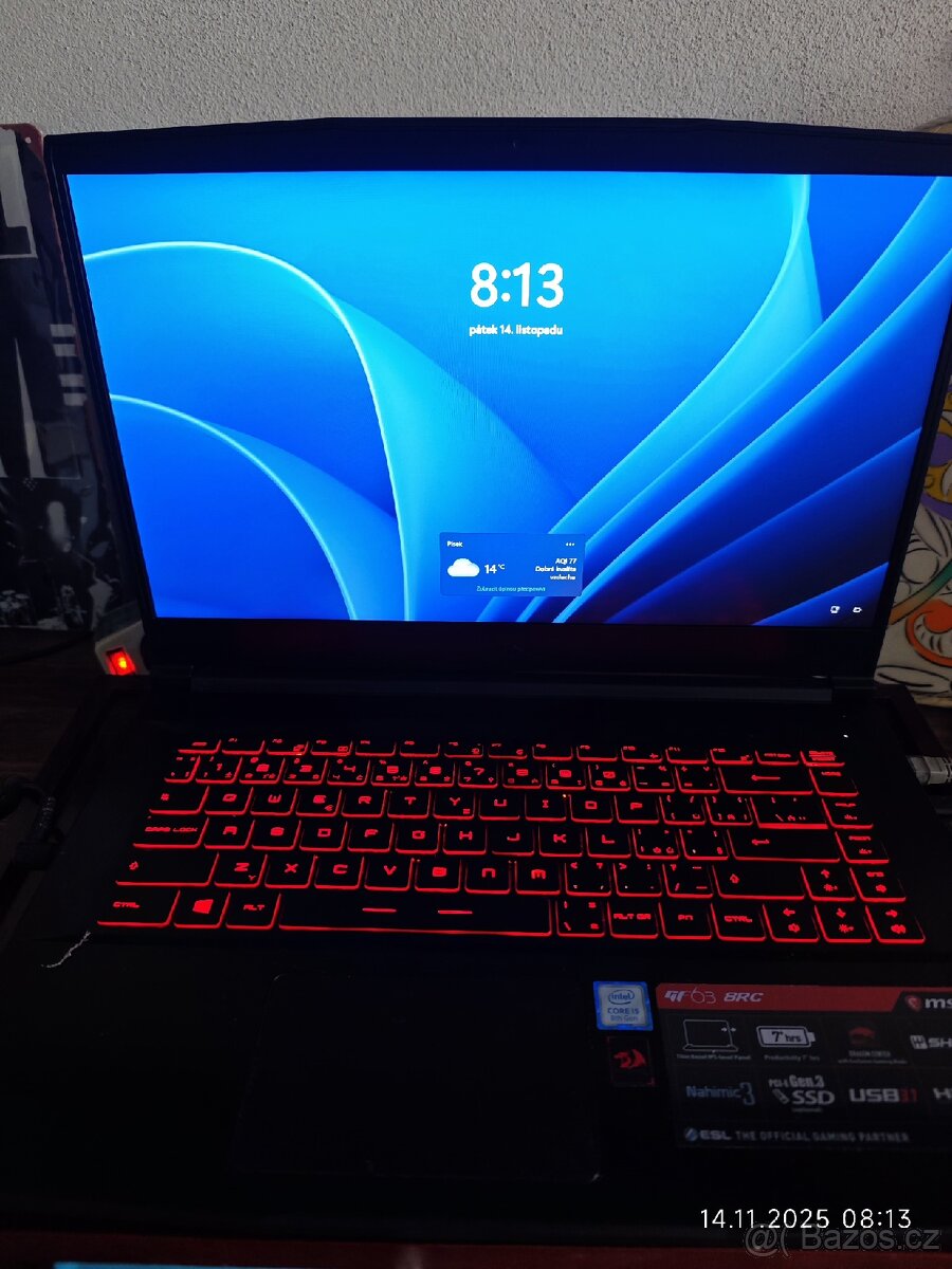 Herní notebook MSI GF63 Thin,Intel Core i5-8300H,NVIDIA - 8
