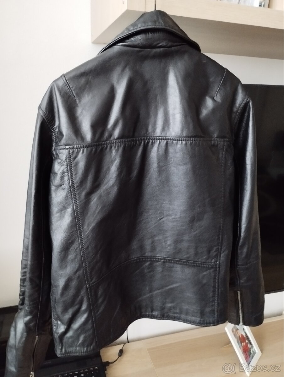 Pánská kožená bunda Zara L - 8