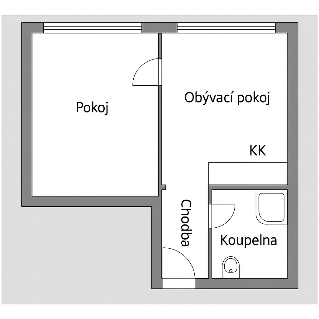 Pronájem bytu po reko. 1+1_33 m², Ústí n/L - Severní T. - 8