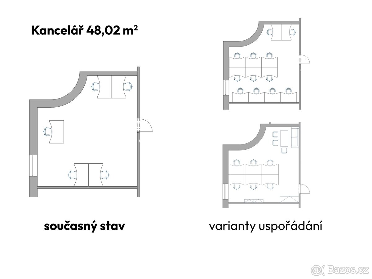 Pronájem kanceláře 48m2, Liberec 1.máje 870/14 - 8