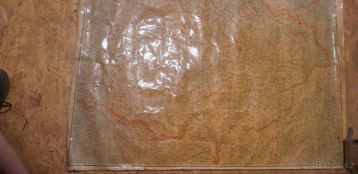 Stará mapa Moravy z roku cca 1930 - 8