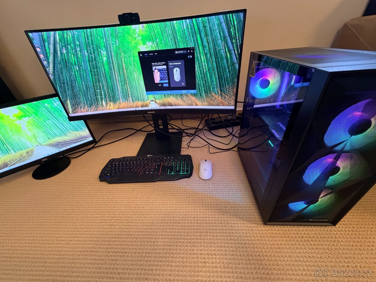 Prodám herní počítač + LCD 34“ a 22“ - 8