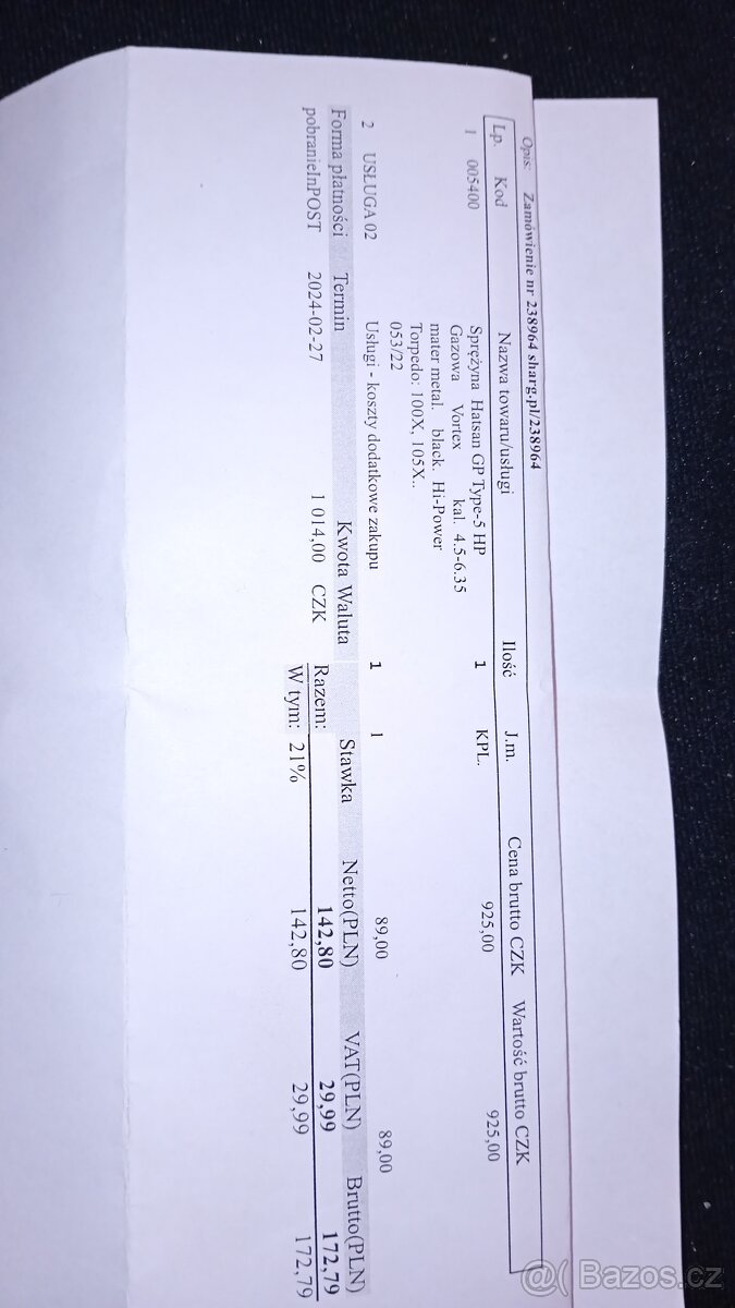 Prodám vzduchovou hatsan - 8