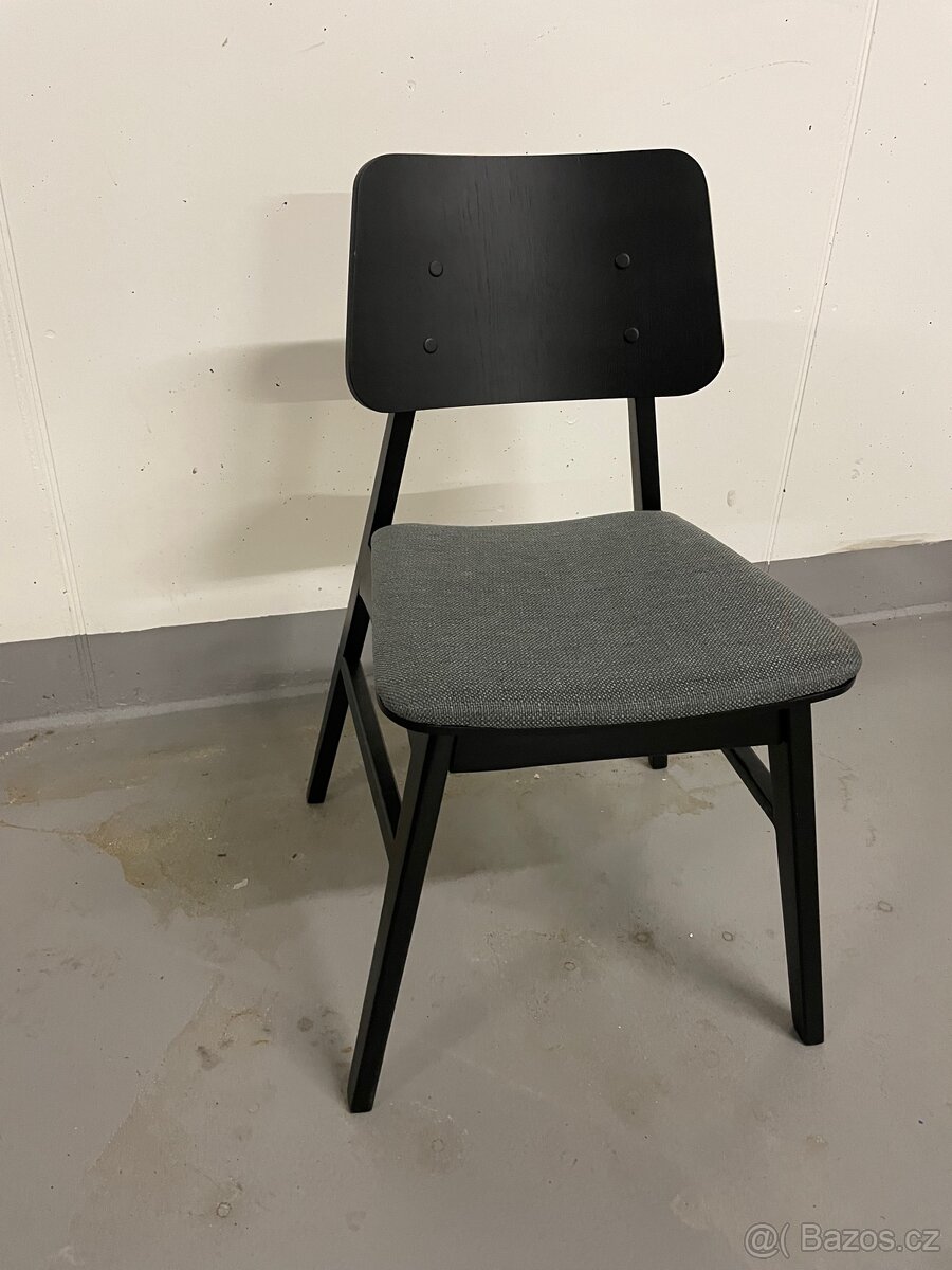 ČERNÁ DUBOVÁ JÍDELNÍ ŽIDLE - 8