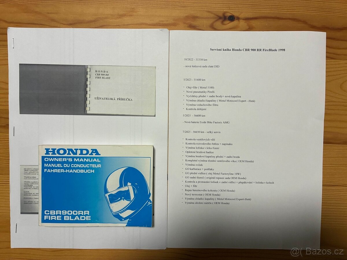 Honda CBR 900 RR FireBlade po kompletním servise, ORIGINÁL - 8