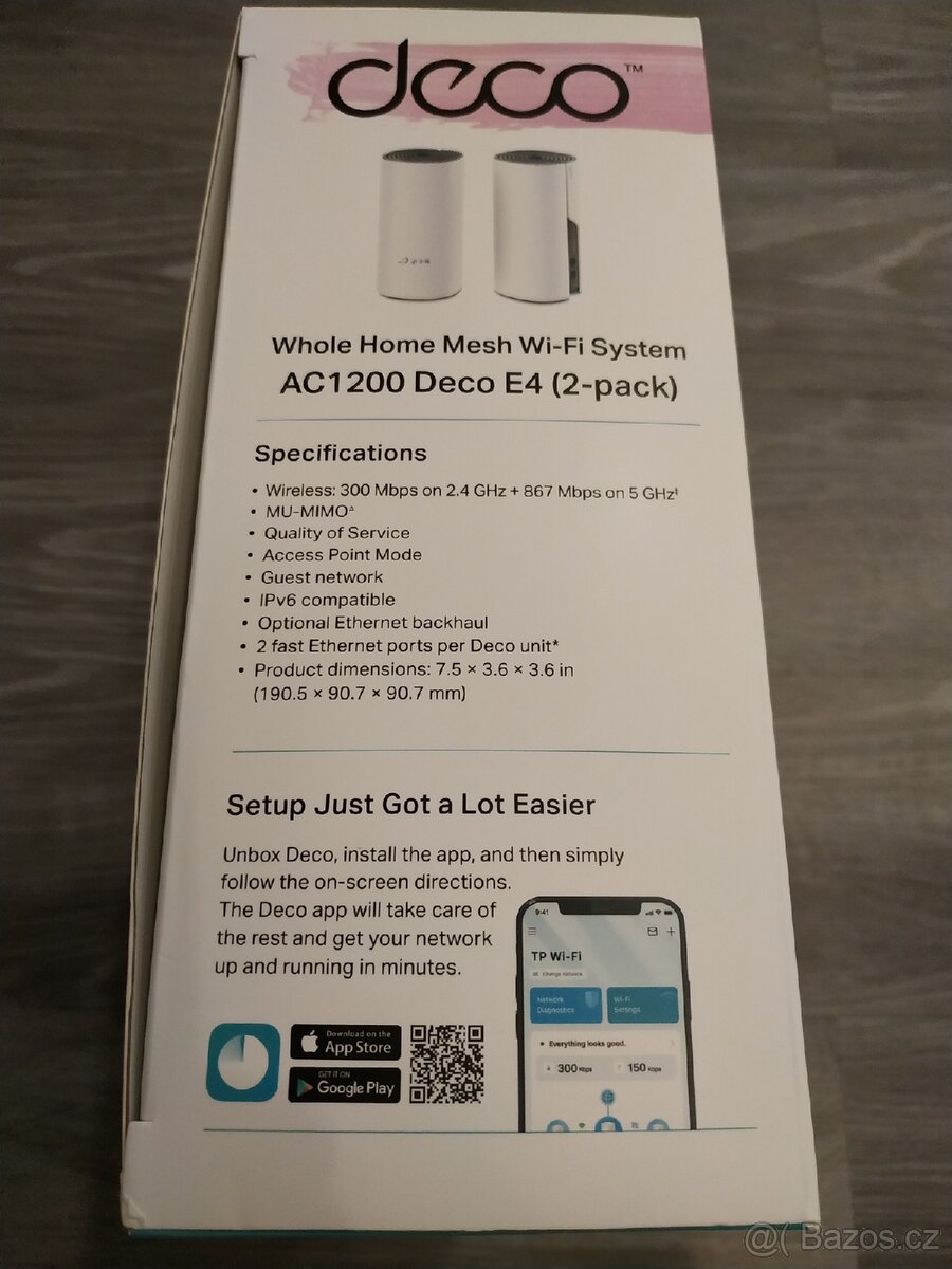 Mesh WiFi systém TP-Link Deco E4 (2-pack) - 8