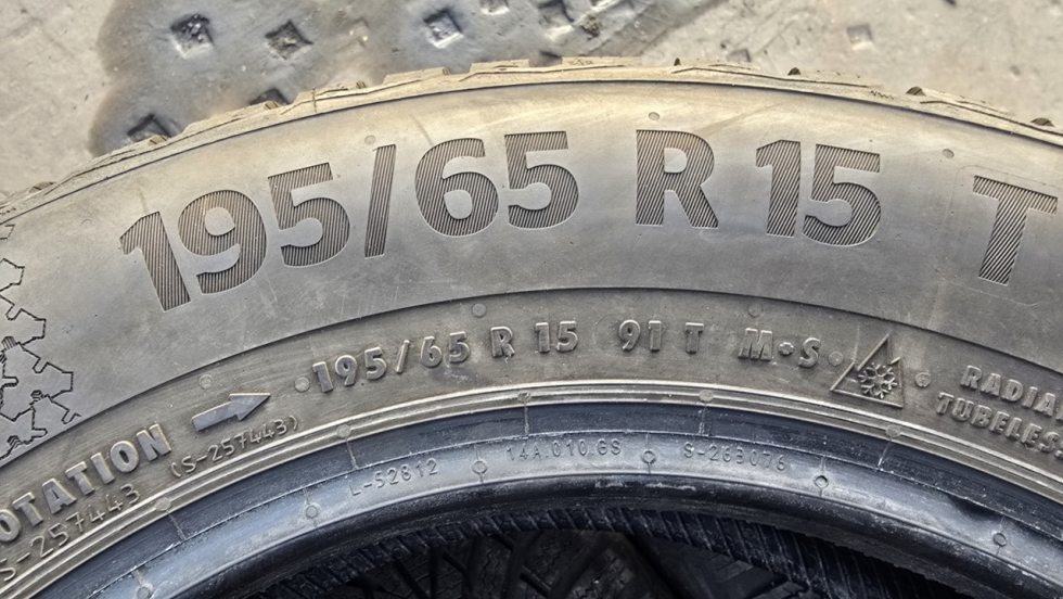 Zimní pneu 195/65/15 Continental - 8