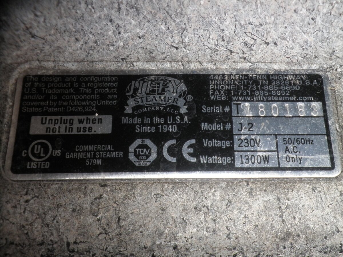 Profesionální napařovací žehlička Jiffy Steamer - 8