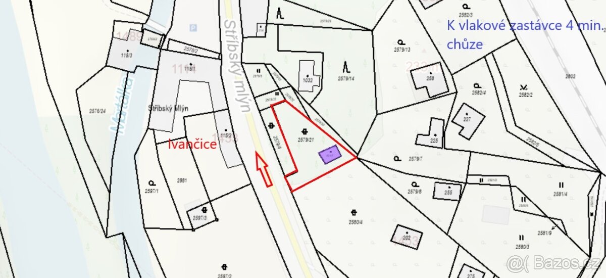 Prodej, pozemkem CP 478 m2 s chatou, Ivančice - 8