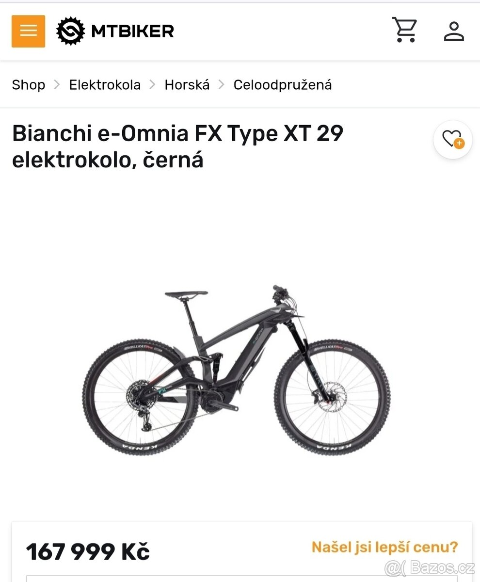 Elektrokolo Bianchi, 45 km/h, Bosch, Fox - 8