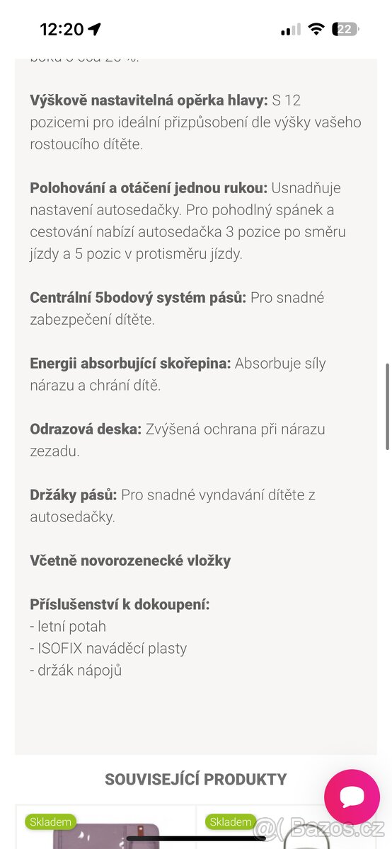 Cybex autosedacka - 8