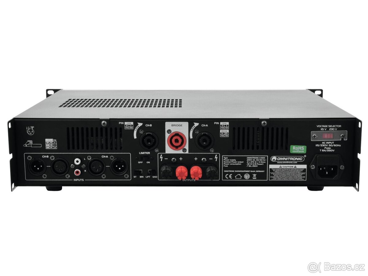 Zesilovače 2x, Reprobedny 4x, subwoofer 1x - 8