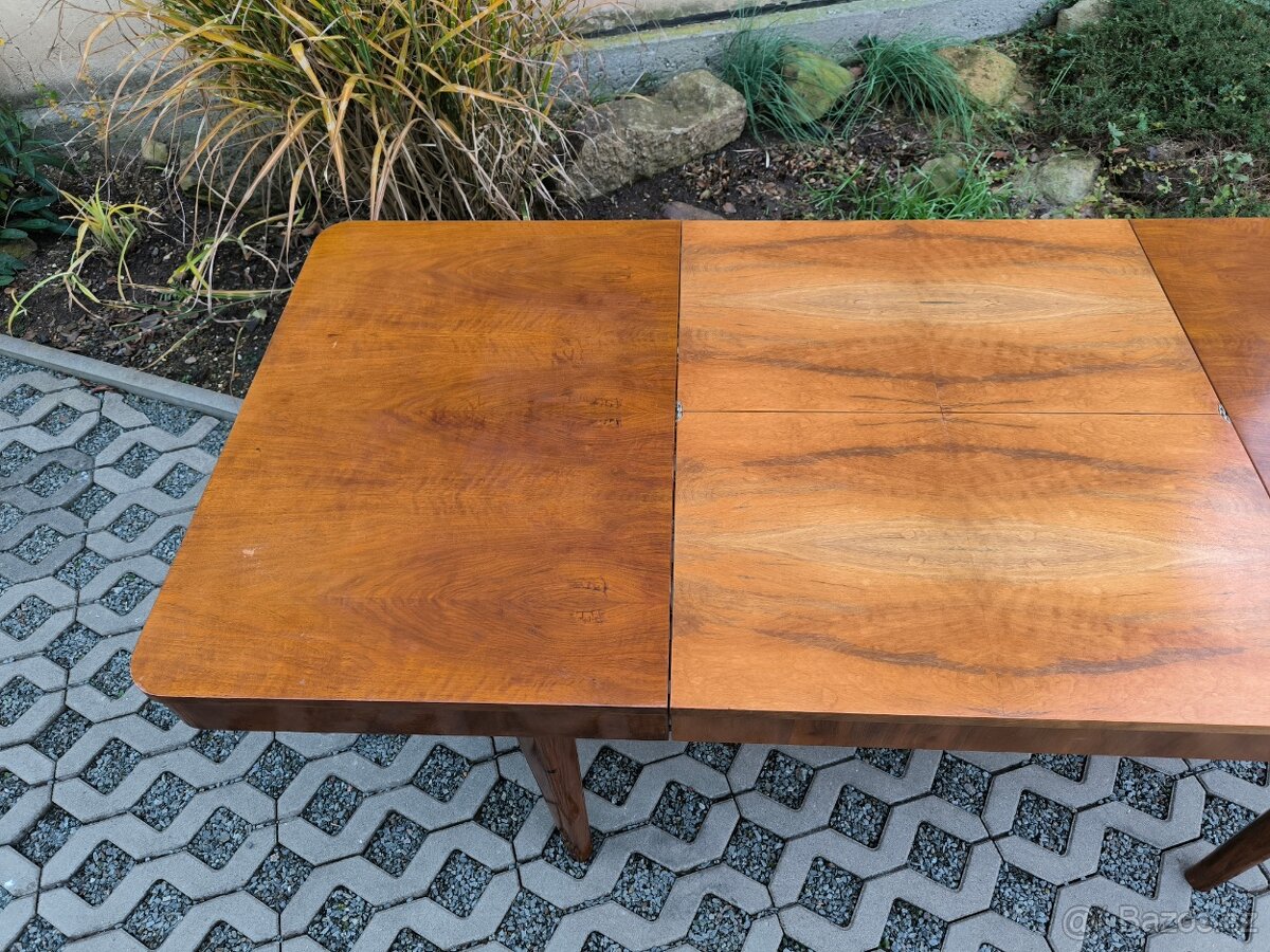 Art Deco jídelní rozkládací stůl Jindřich Halabala - 8