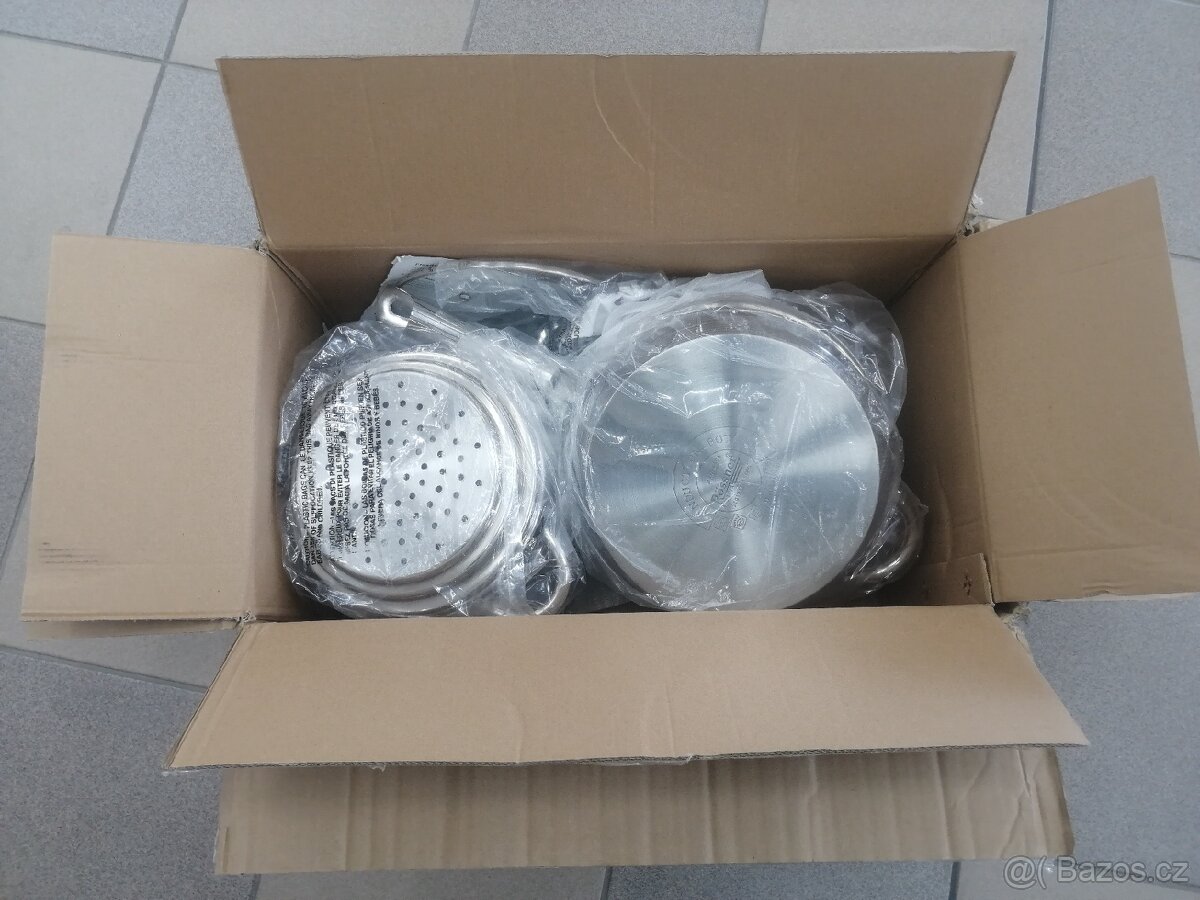 Nádobí nerez designove hrnce sada 11dilu indukce atd - 8