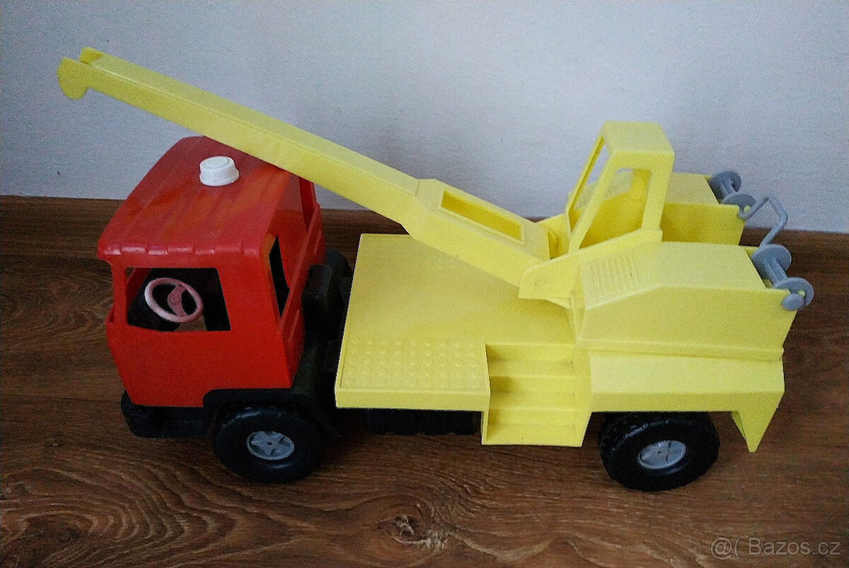 ITES IGRA CHEMOPLAST ŠKODA LIAZ autojeřáb retro hračka - 8