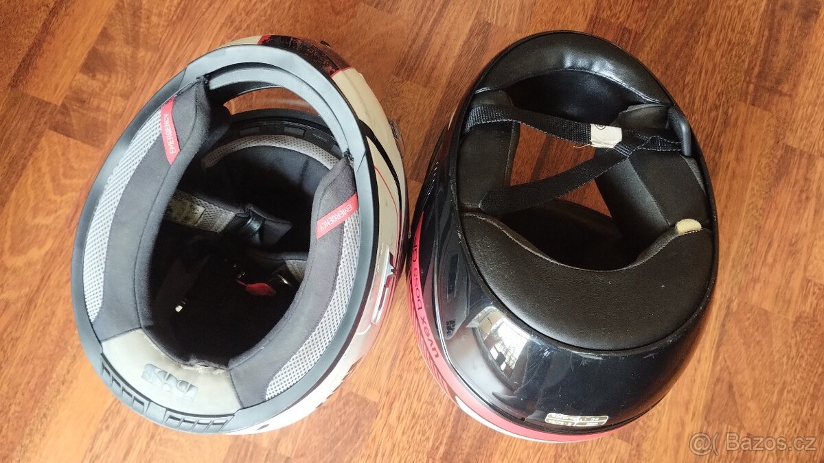LEVNE 2x helma na moto, skutr Uvex vel. S a IXS vel. XL - 8