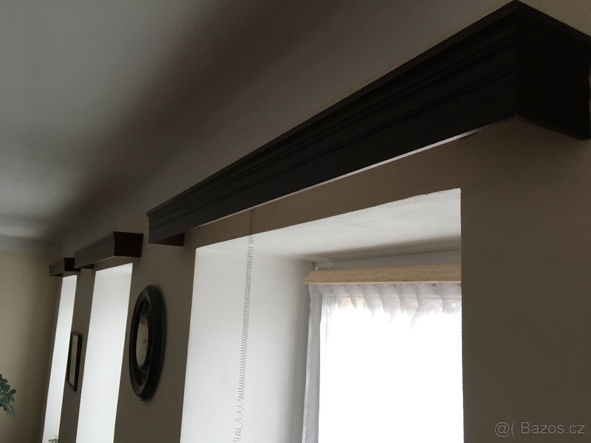 garnýž - dřevěná, 2 kolejnice s žabkami - 8