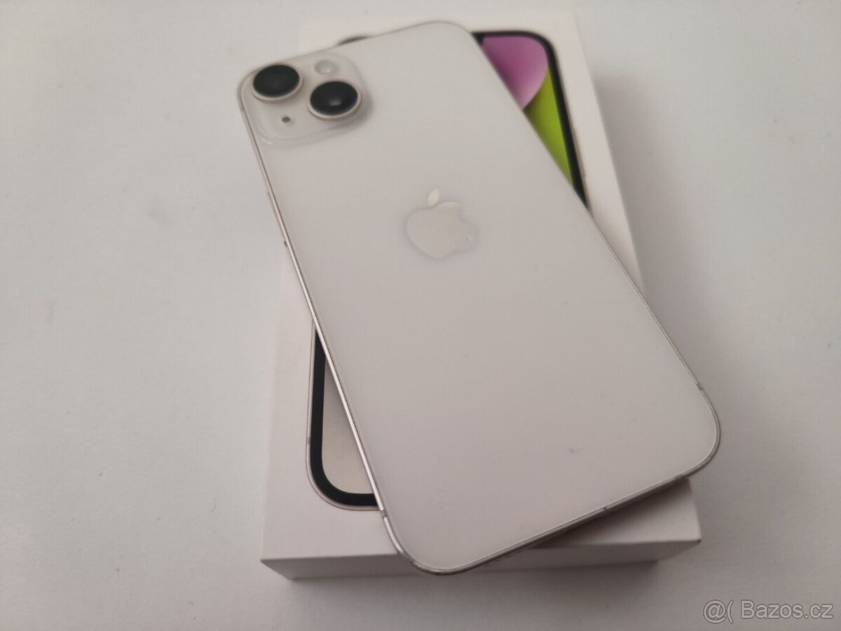 apple iphone 14 128gb Starlight / Batéria 100% - 8