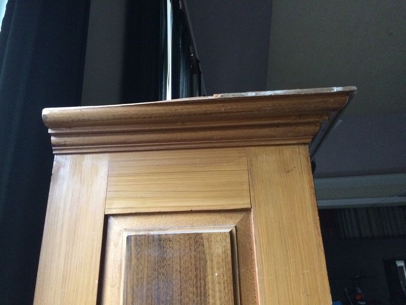 Starý masivní prádelník, skříň - 8