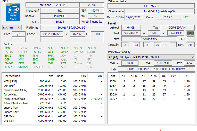 Server Dell T430, 2x Xeon E5-2640 V3, 64GB RAM, 9x6TB HDD - 8