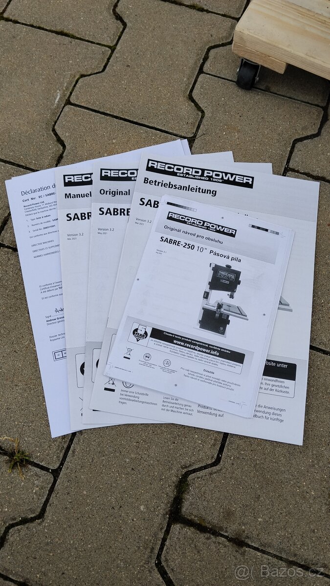 Pásová pila SABRE 250 Power Record - 8