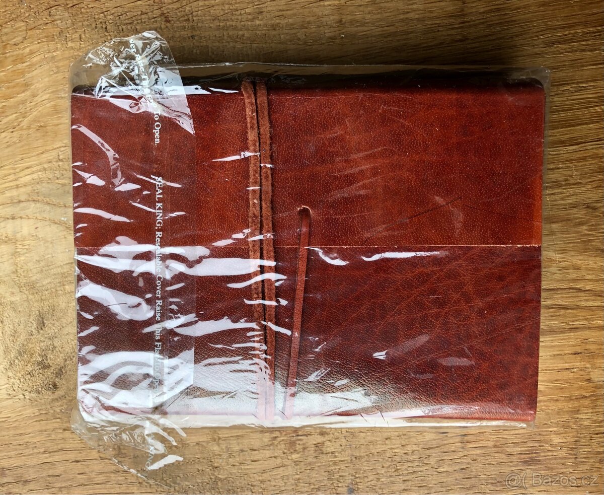 Ruční papír, kůže - zápisník / album - 8