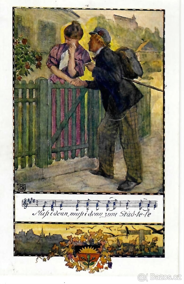 Historické pohlednice romantik - 8