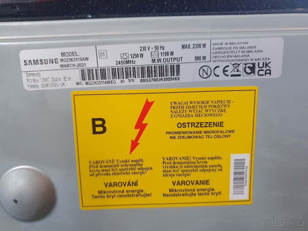 Mikrovonná trouba SAMSUNG - 8