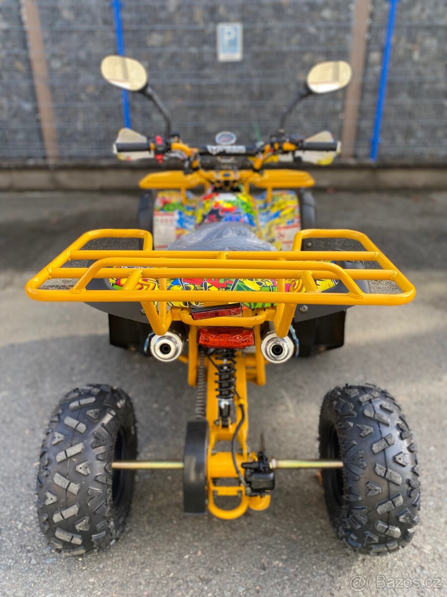 Dětská čtyřkolka Toronto 125cc - žluté grafity - 8