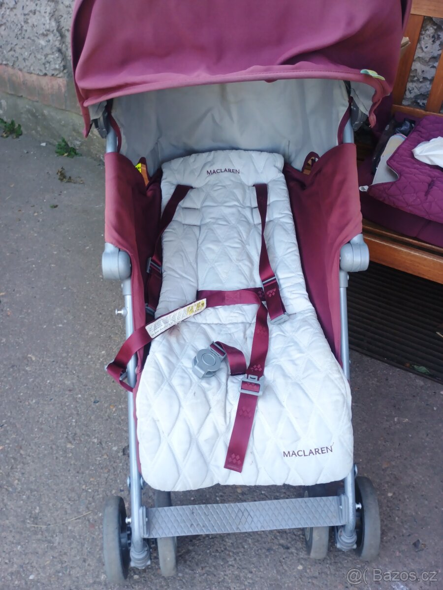 Golfový kočárek Maclaren XLR + miminkovník/korbička 0+ - 8