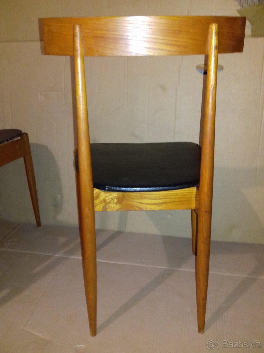 Alan Fuchs,Židle , ULUV,1964,jilmové dřevo,4KS SET - 8