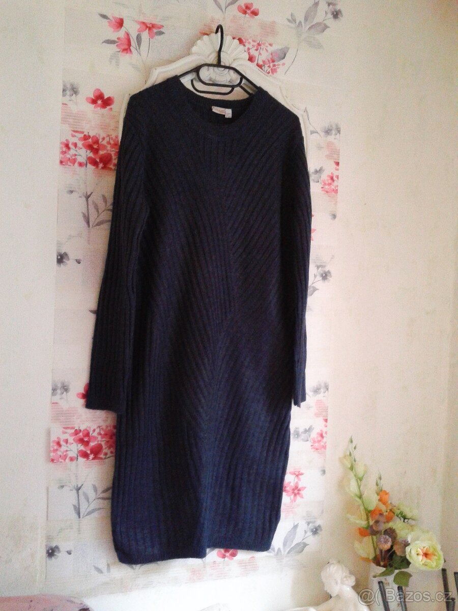 Krásné pletené šaty 40/42 - 8
