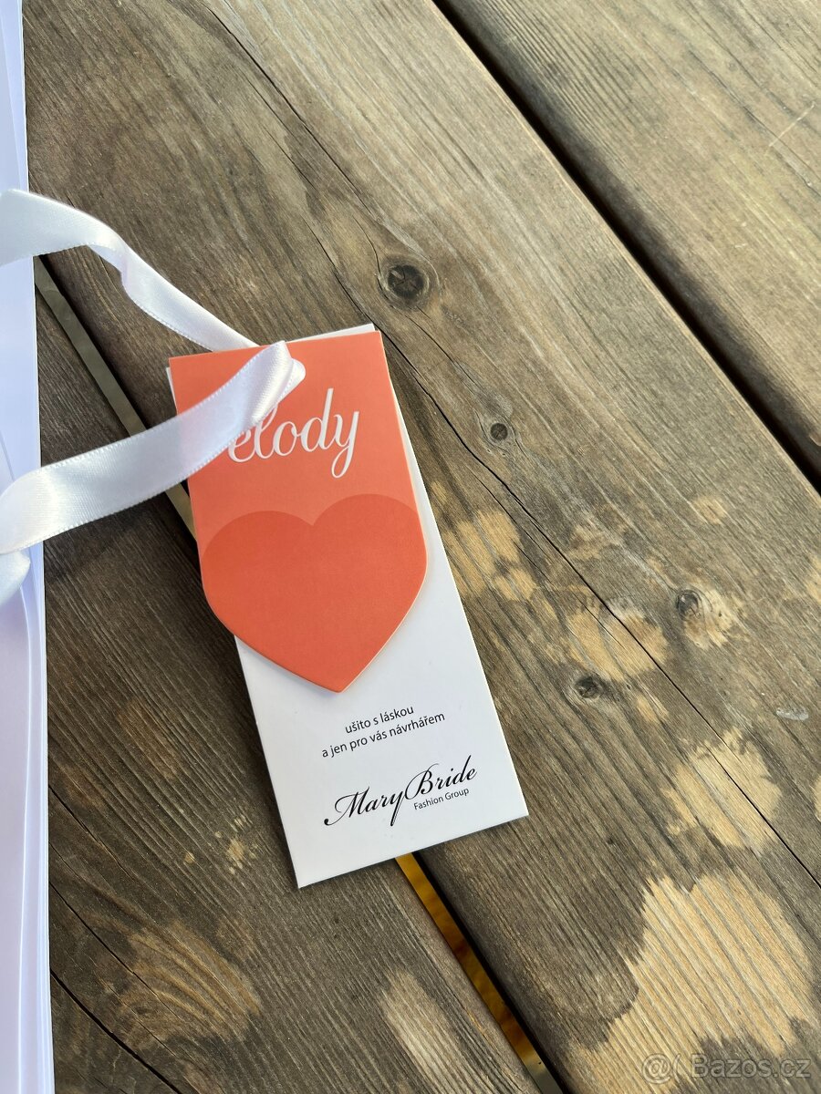 Svatební šaty Elody vel. S, spodnička,závoj,podvazek zdarma - 8