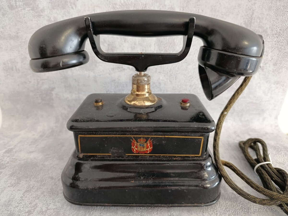 Velmi starý dánský telefon Jydsk z pošty z Kodaně - 8